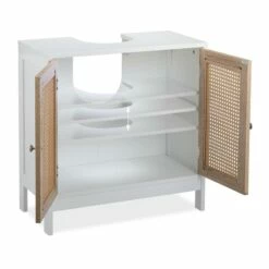 Meuble Sous Lavabo Portes Effet Rotin -WENKO Boutique 063315f814954b239bb395c37f1f8755