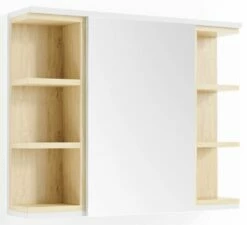 Armoire De Toilette Aquis Blanc/chêne