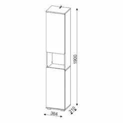 Colonne De Salle De Bain Ciara -WENKO Boutique 1000341064 220315 500 SKETCH DETAILS P000000001000341064 sketch