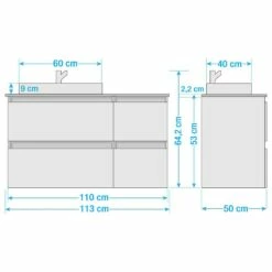 Lavabo Quickset 360 II -WENKO Boutique 1000343371 220330 500 SKETCH DETAILS P000000001000343371 sketch