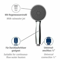 Wenko Pommeau De Douche Basic Line III -WENKO Boutique 1000352462 220519 031 DETAILS P000000001000352462