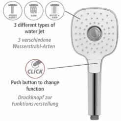 Wenko Pommeau De Douche Powerboost II -WENKO Boutique 1000352554 220519 033 DETAILS P000000001000352554