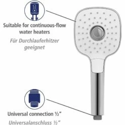 Wenko Pommeau De Douche Powerboost II -WENKO Boutique 1000352554 220519 034 DETAILS P000000001000352554