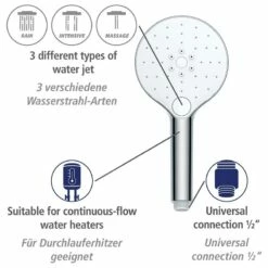 Wenko Pommeau De Douche Cleaning III -WENKO Boutique 1000352560 220519 033 DETAILS P000000001000352560