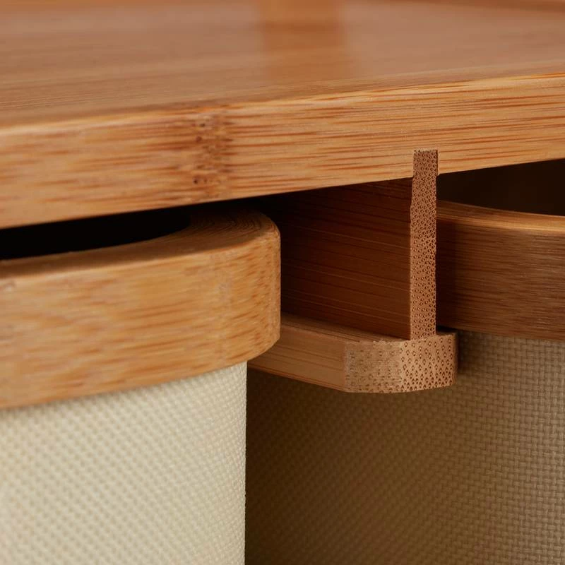 Commode Mini En Bambou 3 Casiers SDB 10 Commode Mini En Bambou 3 Casiers SDB – Image 8