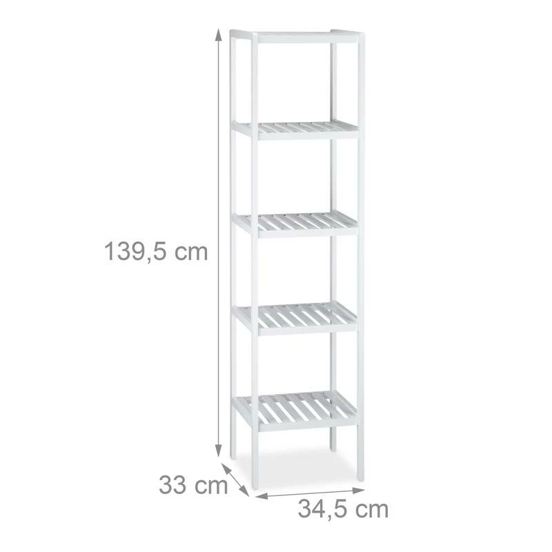 Etagère De Salle De Bain Bambou 5 étages 11 Etagère De Salle De Bain Bambou 5 étages – Image 9