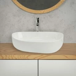 Lavabo Ovale 55x42x14cm Blanc Céramique 16 Lavabo Ovale 55x42x14cm Blanc Céramique -WENKO Boutique 1f95f920e02a457ea300bf8cb416f26f