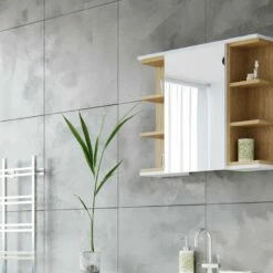 Armoire De Toilette Aquis Blanc/chêne 11 Armoire De Toilette Aquis Blanc/chêne -WENKO Boutique 26e4dc963b154d3e9e901571e9f628dd