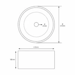Lavabo Ø 41x18cm Noir Céramique -WENKO Boutique 29b01a8e98434048bd2b5e0a94fe029e