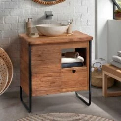 Azur - Petit Meuble Salle De Bain Indust 7 Azur - Petit Meuble Salle De Bain Indust -WENKO Boutique 30894341a7cc434e91760ab7b3b9c42f