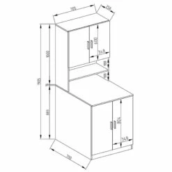 Meuble Machine à Laver Liana -WENKO Boutique 338b2f3583144756bb90ba57ffffcffd