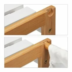 Étagère à 4 Niveaux Avec Panier à Linge -WENKO Boutique 350c000c0df342cdaf01fa6117eea019