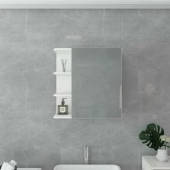 Armoire De Toilette 62x64x21 Cm Blanc -WENKO Boutique 3606d7811d3d410dba8d6a8e2161f1ce