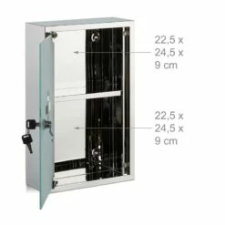Armoire à Pharmacie Inox Porte Verre -WENKO Boutique 378a38d16011487b85d023759102277d