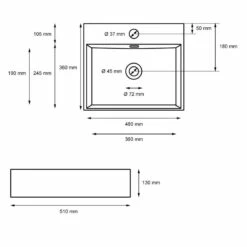 Vasque 510x360x130 Mm Noir -WENKO Boutique 3915c484eb2e4d44a8353b4f51a7a459