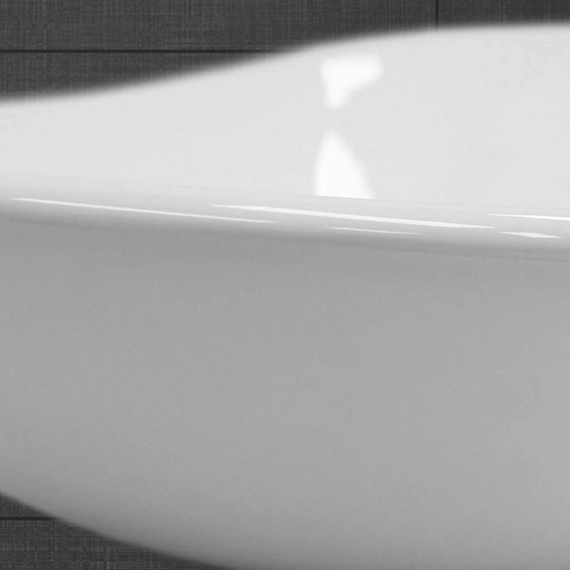 Vasque Forme Ovale 640x365x130mm, Blanc 6 Vasque Forme Ovale 640x365x130mm, Blanc – Image 4