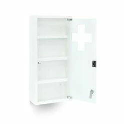 Armoire à Pharmacie Blanche Inox -WENKO Boutique 4bf57b9002974ae6aa0da4a9ddc009d7