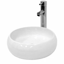 Vasque Ronde 400x350x155 Mm Blanc