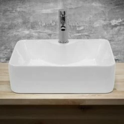 Vasque Carrée 480x380x140mm Blanc -WENKO Boutique 4fbb9d02219c43f0b37310c88aa3f157