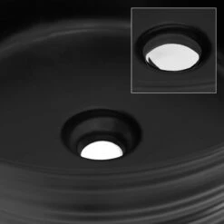 Lavabo Ø 41x18cm Noir Céramique -WENKO Boutique 54ebe9b89b3243429baad55708e1e624