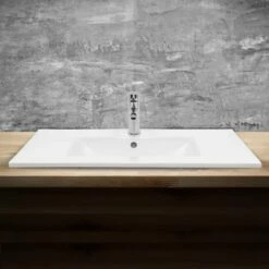 Lavabo 810x465x175mm Blanc -WENKO Boutique 5ba0466ad0064c52982f0ff2b7e87e59