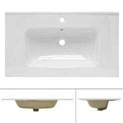 Vasque 81x16,5x46 Cm Blanc -WENKO Boutique 6170c67a12504570ad6f1065cce2ba1b