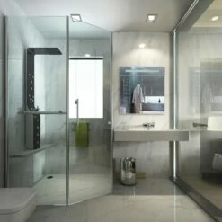 Placard De Salle De Bains à LED 2 Portes -WENKO Boutique 669605666f0b4c6e9b1f9117263e555e