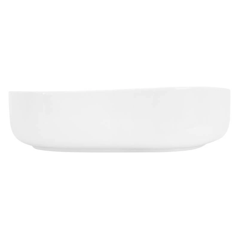 Lavabo Ovale 55x42x14cm Blanc Céramique 6 Lavabo Ovale 55x42x14cm Blanc Céramique – Image 4