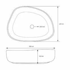 Lavabo Ovale 55x42x14cm Blanc Céramique 21 Lavabo Ovale 55x42x14cm Blanc Céramique -WENKO Boutique 6d1aeae455f844cc818d2fb311ad51e2