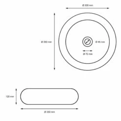 Lavabo Ø35x30cm Noir En Céramique -WENKO Boutique 6d1b3059f2fb4be592bfc21e328bd196