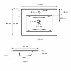 Vasque 610x465x175mm Blanc 15 Vasque 610x465x175mm Blanc -WENKO Boutique 714addc79b7d433883c98030b0d1a49a 1
