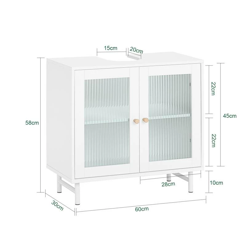 Meuble Sous Lavabo BZR115-W 10 Meuble Sous Lavabo BZR115-W – Image 8