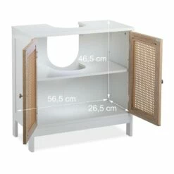 Meuble Sous Lavabo Portes Effet Rotin -WENKO Boutique 7837089be73141faaf9df8c4151373ee