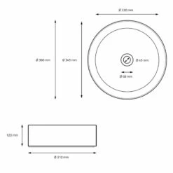 Lavabo Ronde Avec Trop-plein Noir -WENKO Boutique 7af809c8e6ad4e7da7fb7d31c4f8aa7c