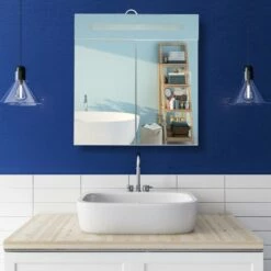 Placard De Salle De Bains à LED 2 Portes -WENKO Boutique 7bfc3ef5ad1b4602bc63dcadf628d1b4