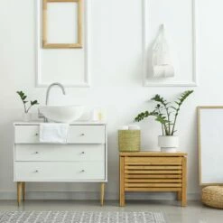 Lavabo Rond Ø 28x116 Cm Blanc -WENKO Boutique 8145f47d647548df8892cb90ec3b59d5