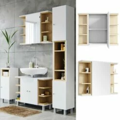 Armoire De Toilette Aquis Blanc/chêne 12 Armoire De Toilette Aquis Blanc/chêne -WENKO Boutique 8149c3918ba04992a1376be6eaff643a