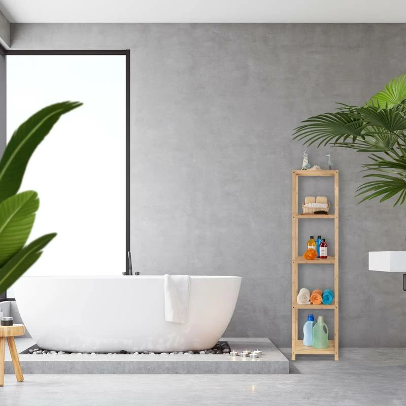 Étagère De Salle De Bain à 5 niveaux 4 Étagère De Salle De Bain à 5 niveaux – Image 2