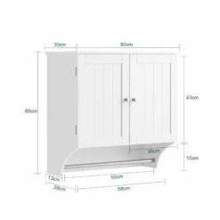 Meuble Haut De Salle De Bain BZR84-W 15 Meuble Haut De Salle De Bain BZR84-W -WENKO Boutique 8a2800d55e624aa8b207f623ecafa2a8