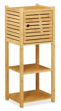 Étagère De Salle De Bain En Bambou