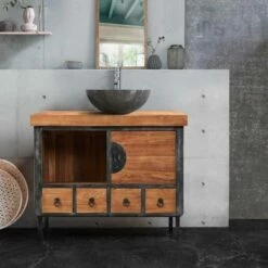 Samuraï - Petit Meuble Salle De Bain Ind -WENKO Boutique 947bd2cfb6a1419eb628252868da17c9