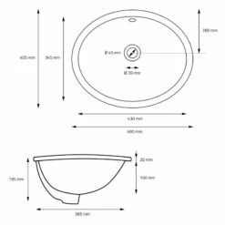 Lavabo Ovale 49x195x405 Cm Blanc 13 Lavabo Ovale 49x195x405 Cm Blanc -WENKO Boutique a10af273a76f414683b1a648951e3fa2