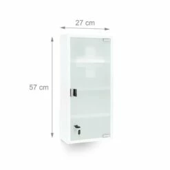 Armoire à Pharmacie Blanche Inox -WENKO Boutique a3cd3c3c61264da78c83ecd2e4be1d67