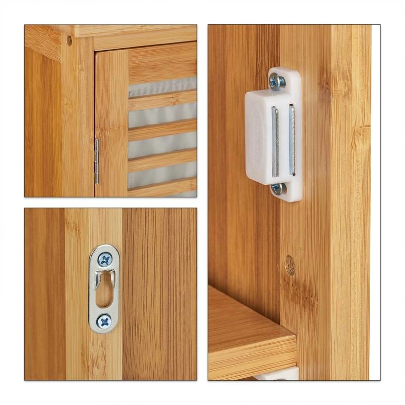 Armoire Murale De Salle De Bain Bambou 10 Armoire Murale De Salle De Bain Bambou – Image 8