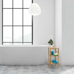 Étagère De Salle De Bain Rangement Noyer -WENKO Boutique a7281d79548143cda649b5bff407b279