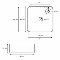 Vasque Carrée Ø435x125mm Blanc -WENKO Boutique a871ed75e504403ea26fb9c46f450bd0