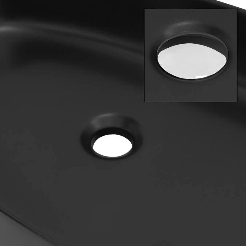 Lavabo Ovale 55x42x14cm Blanc Céramique 14 Lavabo Ovale 55x42x14cm Blanc Céramique – Image 12