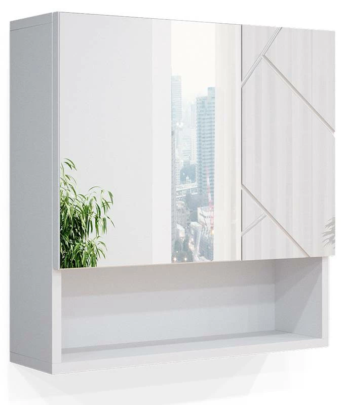 Armoire De Toilette Irma Blanc Brillant 3 Armoire De Toilette Irma Blanc Brillant