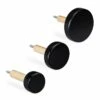 Lot De 3 Patères Muraux En Bois Noir -WENKO Boutique b4f4f8b6ef734a1ab5d24024b9548cfc