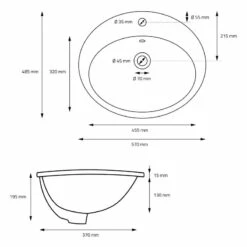 Lavabo Ovale 57x48,5x19,5 Cm Blanc 13 Lavabo Ovale 57x48,5x19,5 Cm Blanc -WENKO Boutique b850b95a3f0c477e9185c5bbd121f749
